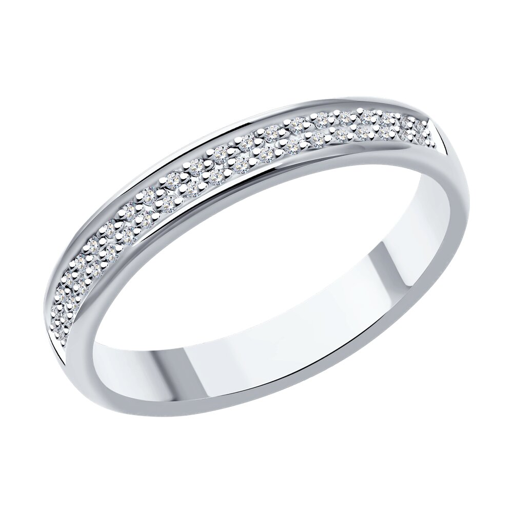 

Кольцо из золота р. 18 SOKOLOV Diamonds 1110232-3, бриллиант, 1110232-3