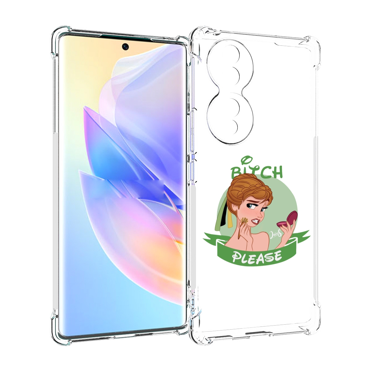 

Чехол MyPads принцесса-Анна женский для Honor 70, Прозрачный, Tocco