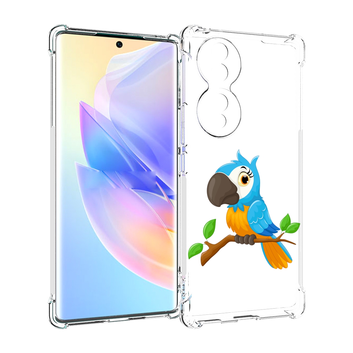 

Чехол MyPads попугайчик детский для Honor 70, Прозрачный, Tocco