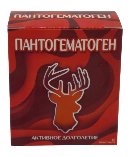

Пантогематоген Активное долголетие 3 г саше 10 шт., Пантогематоген