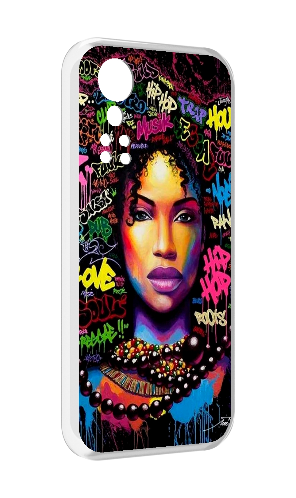 

Чехол MyPads девушка-в-граффити женский для ZTE Axon 30 5G / Axon 30S, Прозрачный, Tocco