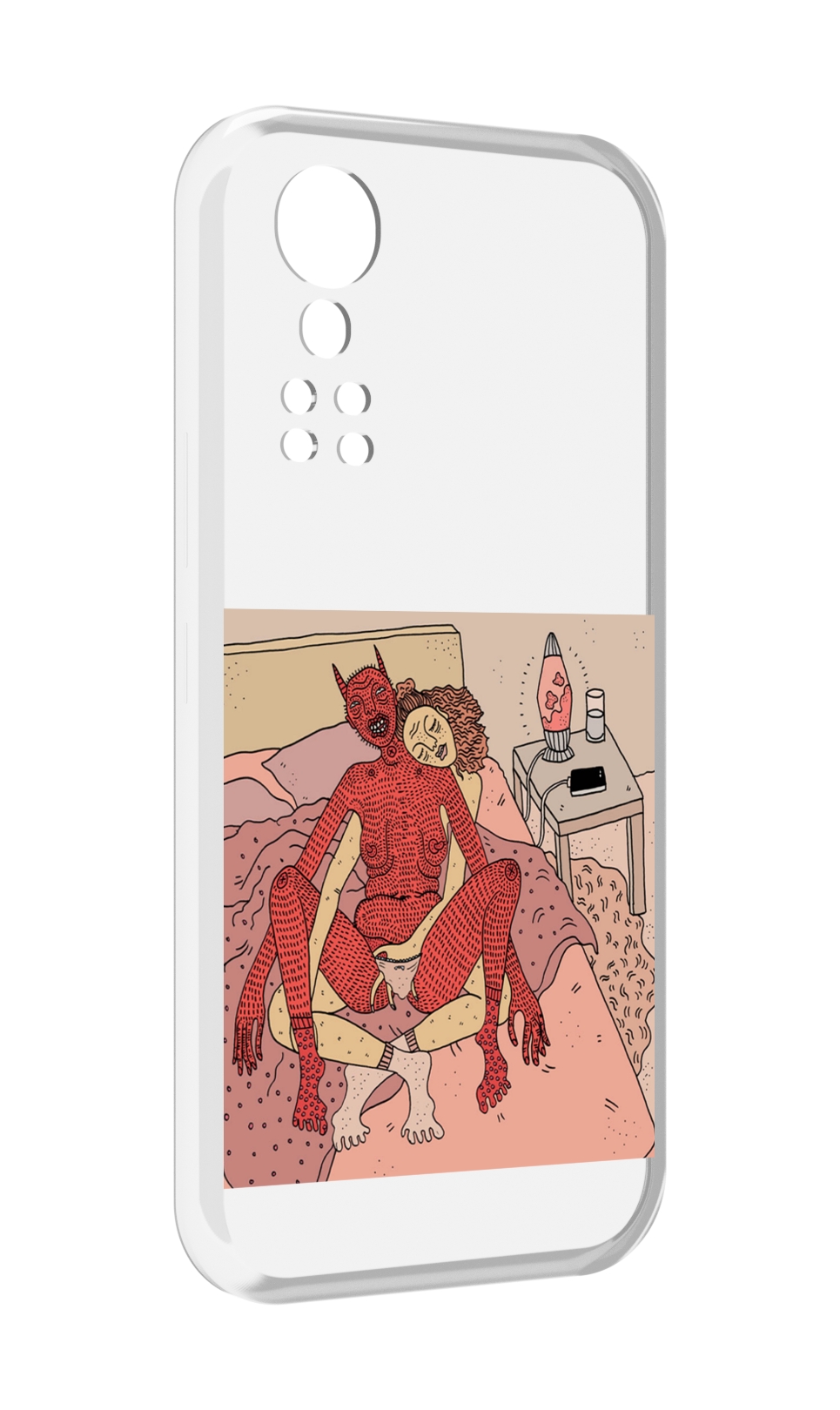 

Чехол MyPads девушка-без-кожи для ZTE Axon 30 5G / Axon 30S, Прозрачный, Tocco