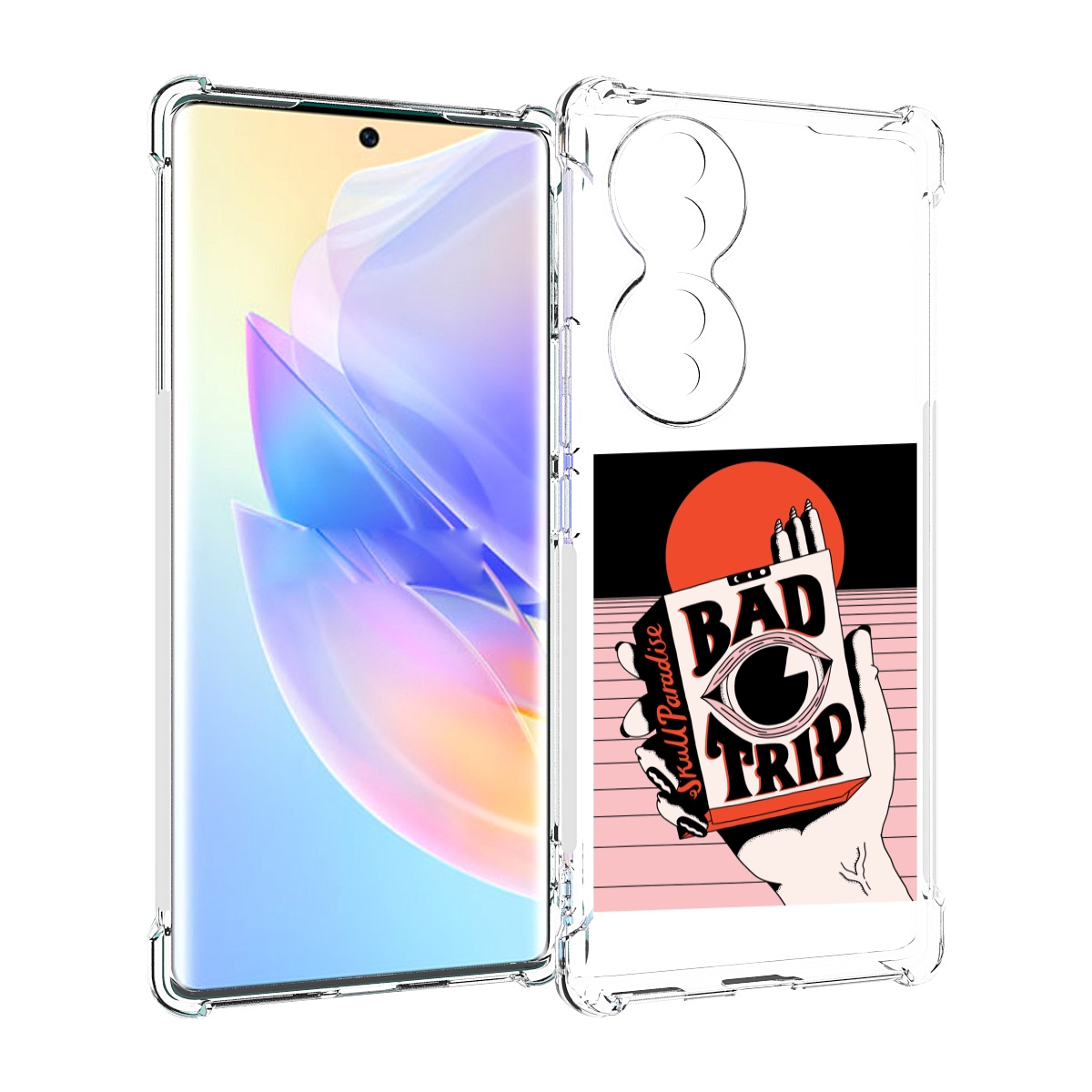 

Чехол MyPads плохая пачка для Honor 70, Прозрачный, Tocco