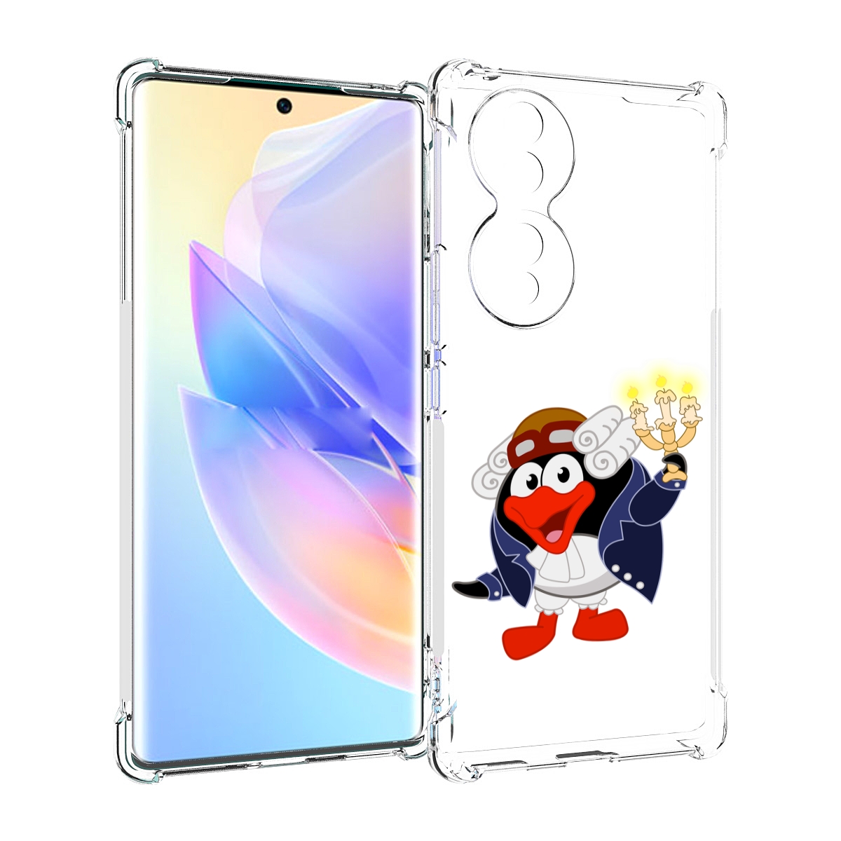 

Чехол MyPads пин-графф для Honor 70, Прозрачный, Tocco