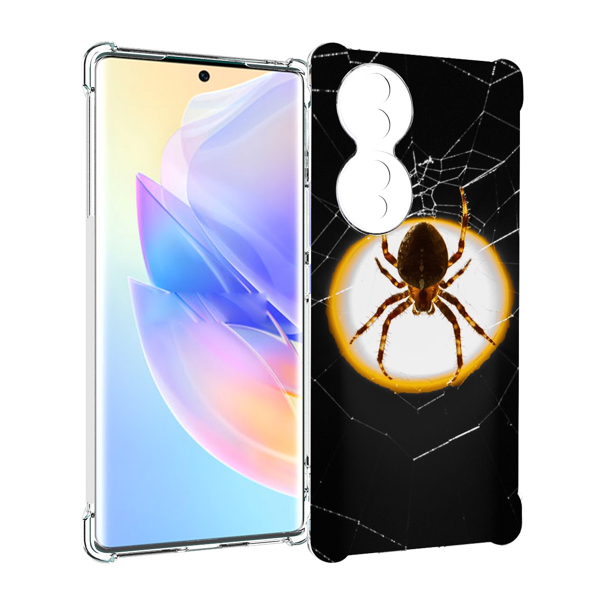 

Чехол MyPads паук-с-паутинкой для Honor 70, Прозрачный, Tocco
