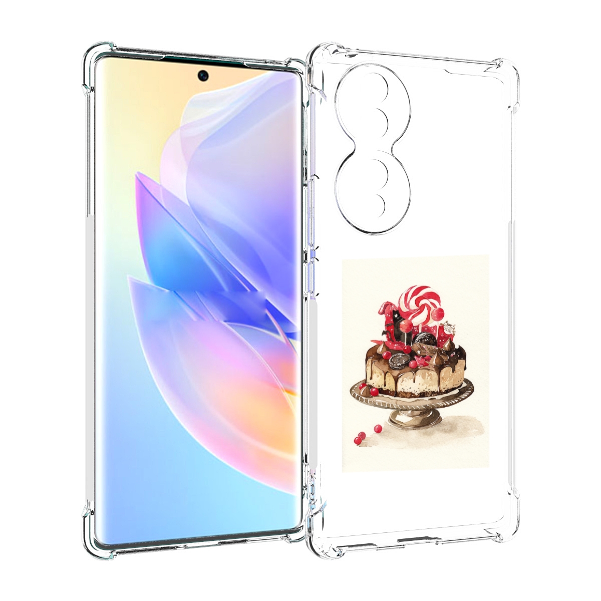 

Чехол MyPads вкусный торт для Honor 70, Прозрачный, Tocco