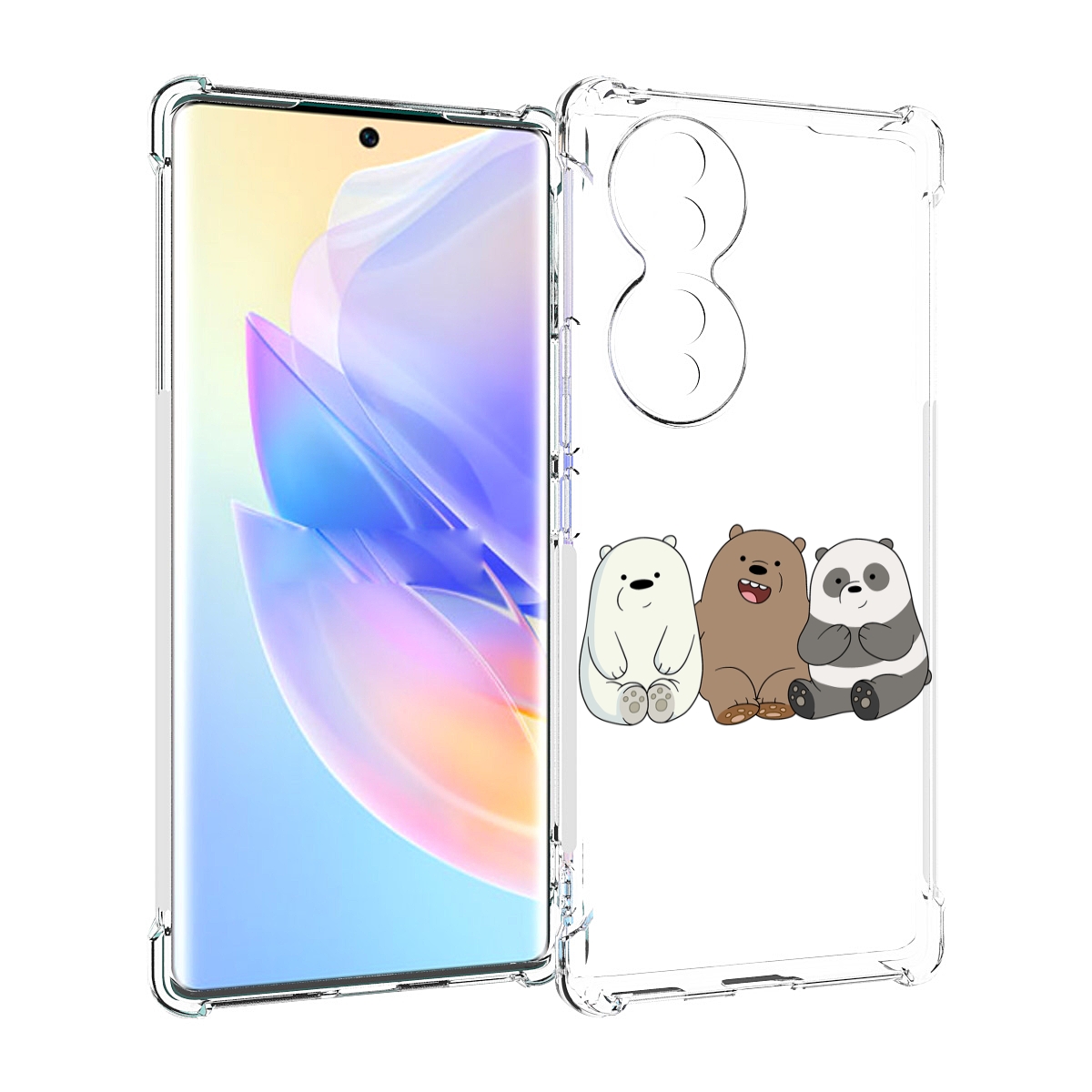 

Чехол MyPads панды детский для Honor 70, Прозрачный, Tocco