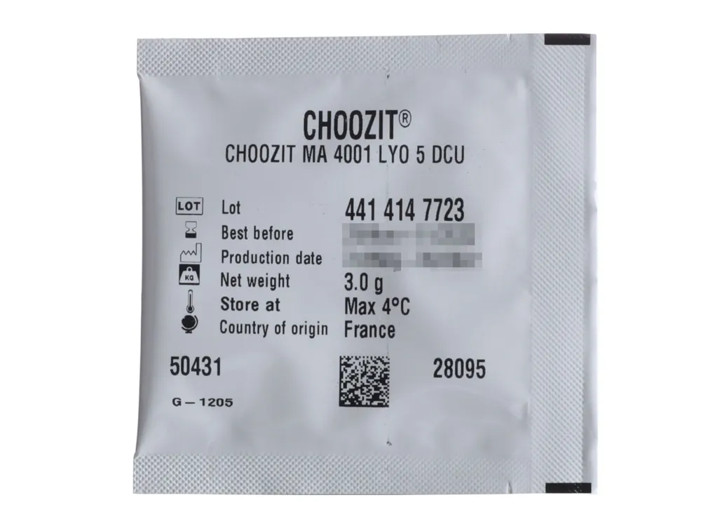 

CHOOZIT MA 4001 5 DCU - смешанная мезо-термофильная закваска (на 100 л, Danisco)