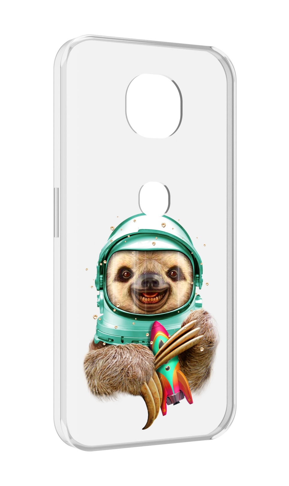 

Чехол MyPads Ленивец астронавт для Motorola Moto G5S (XT1799-2), Прозрачный, Tocco