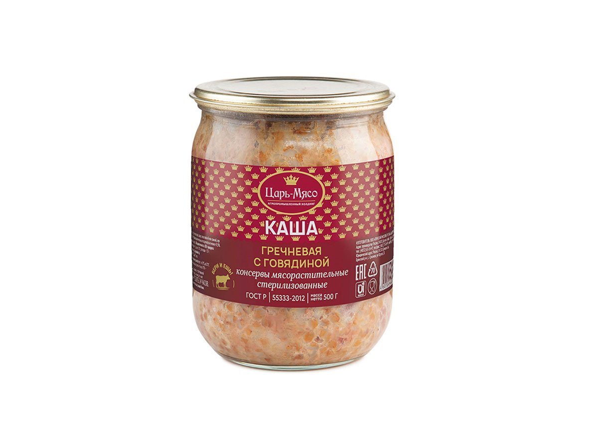 

Каша гречневая Царь-мясо с говядиной 500 г