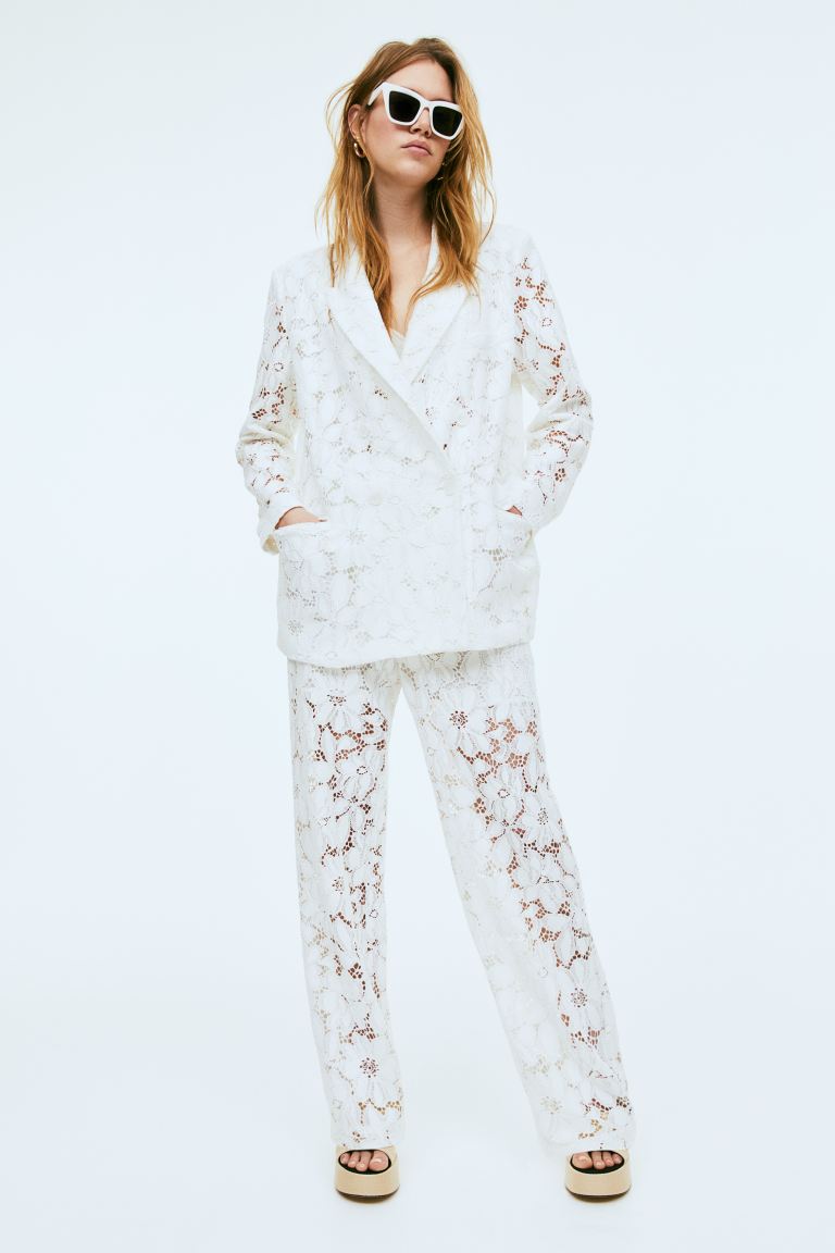 

Жакет женский H&M 1162636001 белый M (доставка из-за рубежа), 1162636001