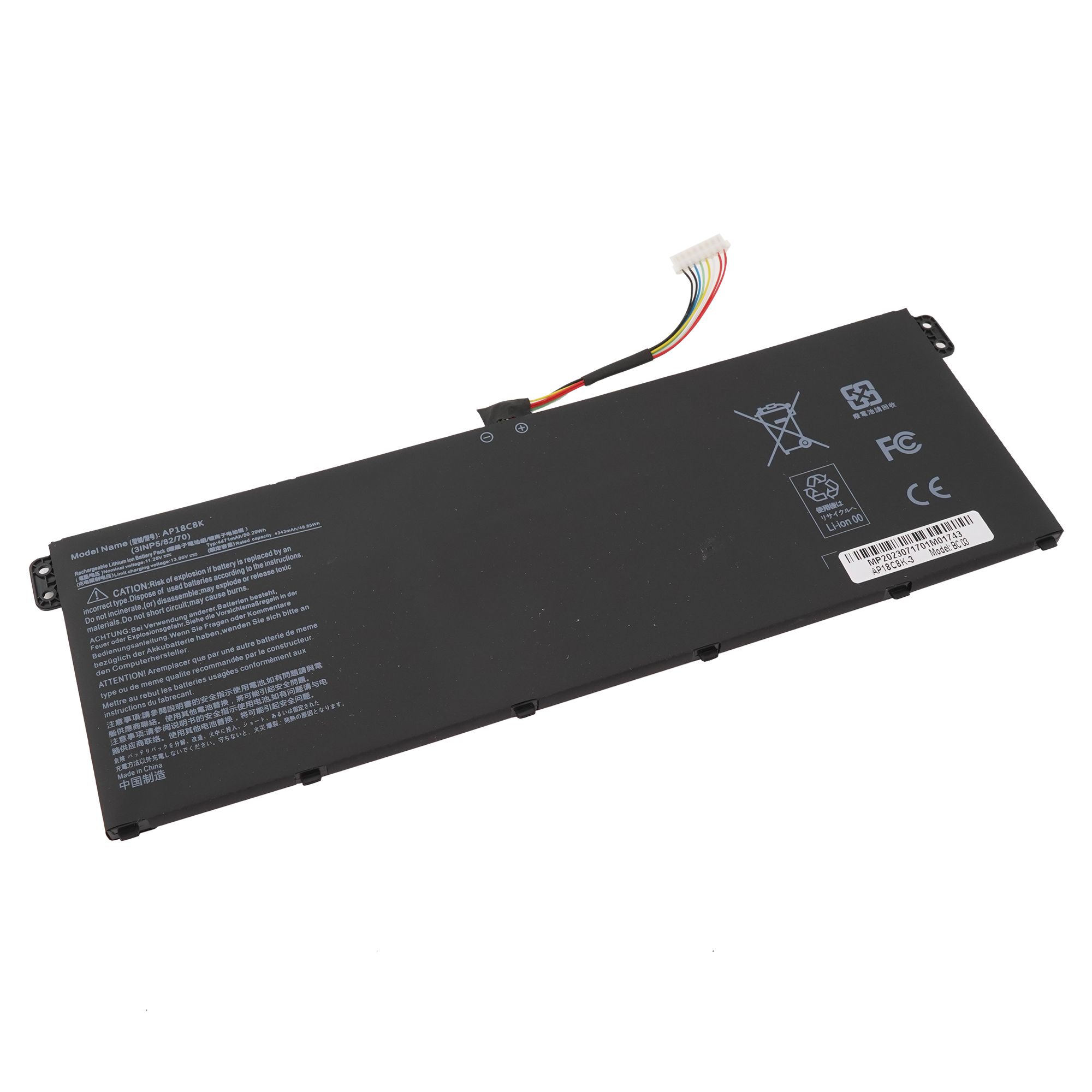 

Аккумулятор для ноутбука Azerty AP18C4K 4471 мАч 11.25В 007-2337, AP18C4K