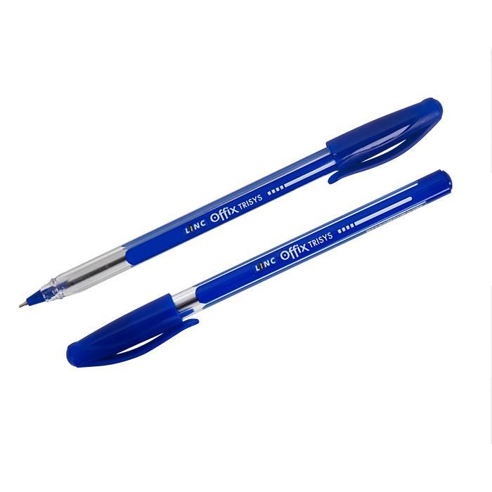 Ручка шариковая Linc Trisys 0.7мм синий цвет чернил 50шт