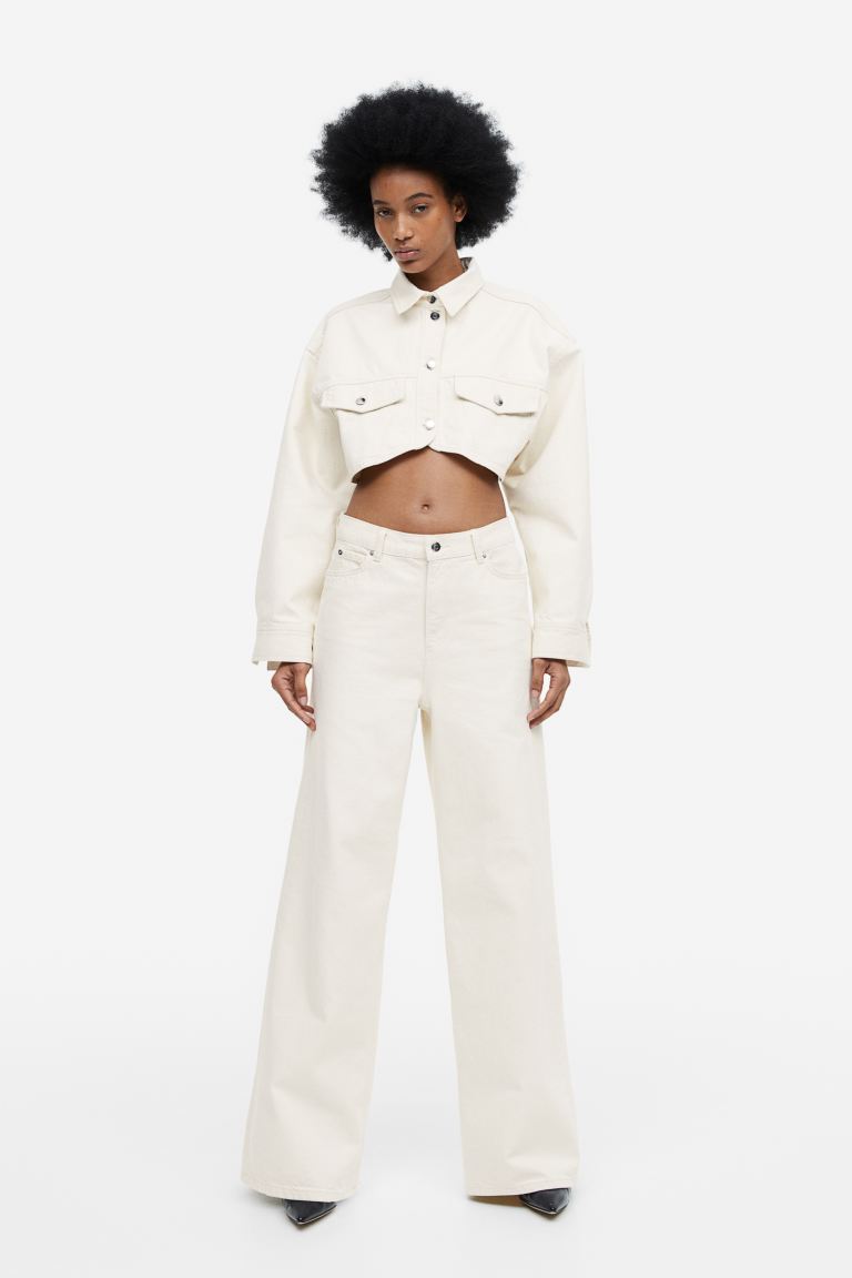 

Джинсы женские H&M 1161249001 белые 46 EU (доставка из-за рубежа), Белый, 1161249001