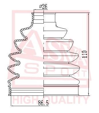 

Пыльник шруса к-кт без смазки 22x88x102 opel antara