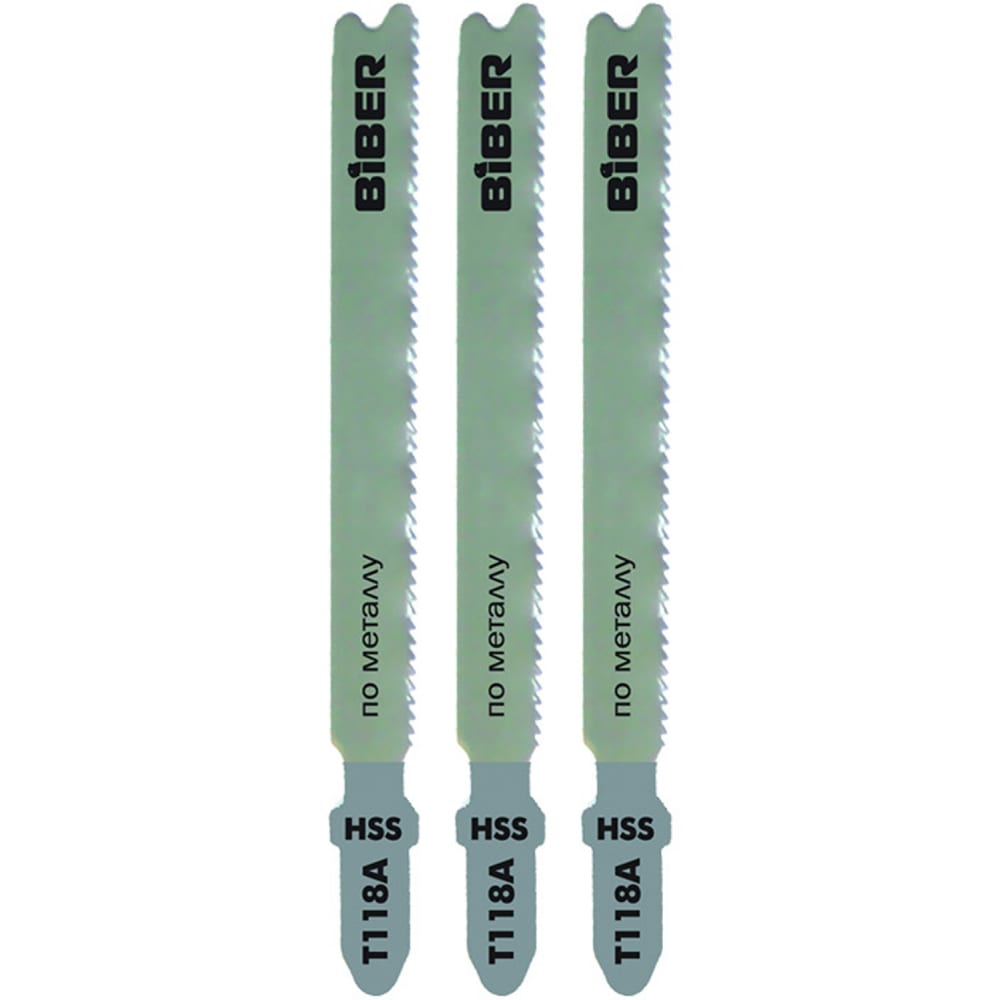 Пилка по металлу Т118А (3 шт; 67 мм; 18TPI) Biber 85277 тов-120520