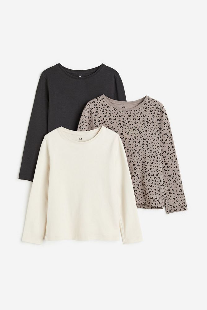 

Лонгслив детский H&M 0575156, Серо-коричневый, леопардовый принт, 92, Серый, 0575156