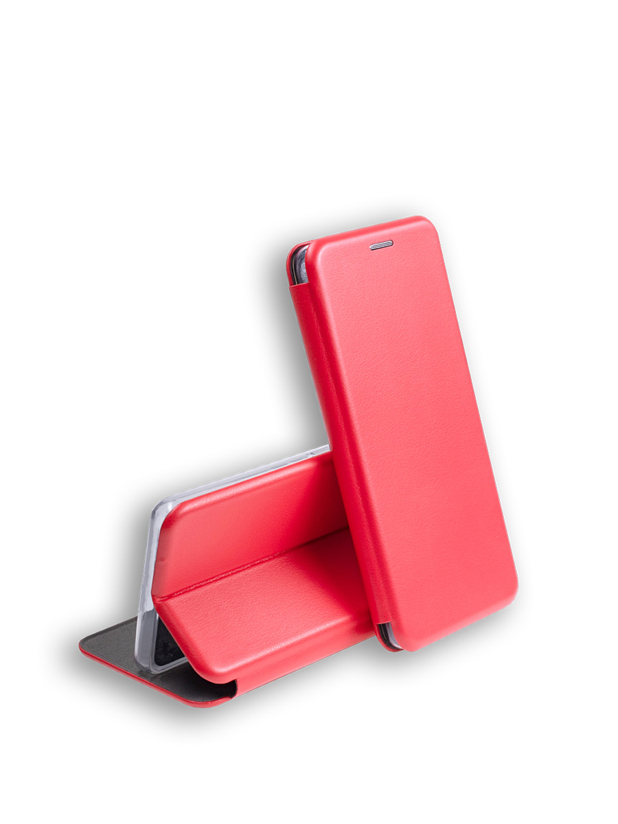 Чехол книжка для Tecno Pova 4 защитный, противоударный, с магнитом, красный