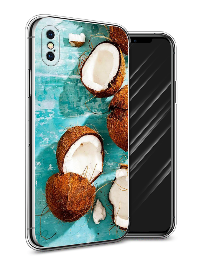 

Чехол Awog на Apple iPhone XS Max (10S Max) / Айфон XS Max (10S Max) "Разбитые кокосы", Разноцветный, 11950-10