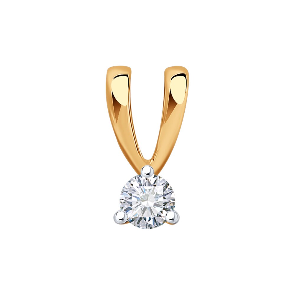 

Кулон из красного золота SOKOLOV Diamonds 1030887, бриллиант, 1030887