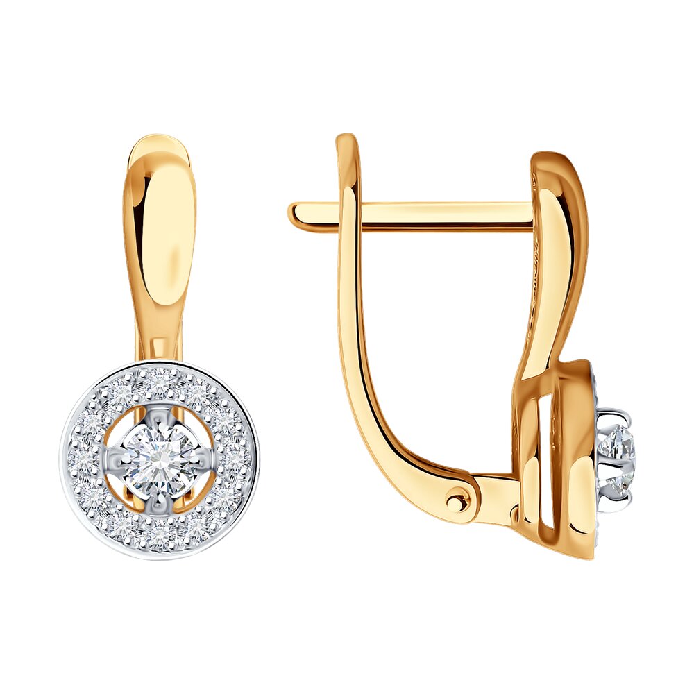 

Серьги из красного золота SOKOLOV Diamonds 1022125, бриллиант, 1022125