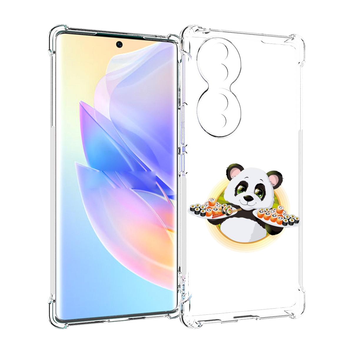 

Чехол MyPads панда-с-суши для Honor 70, Прозрачный, Tocco