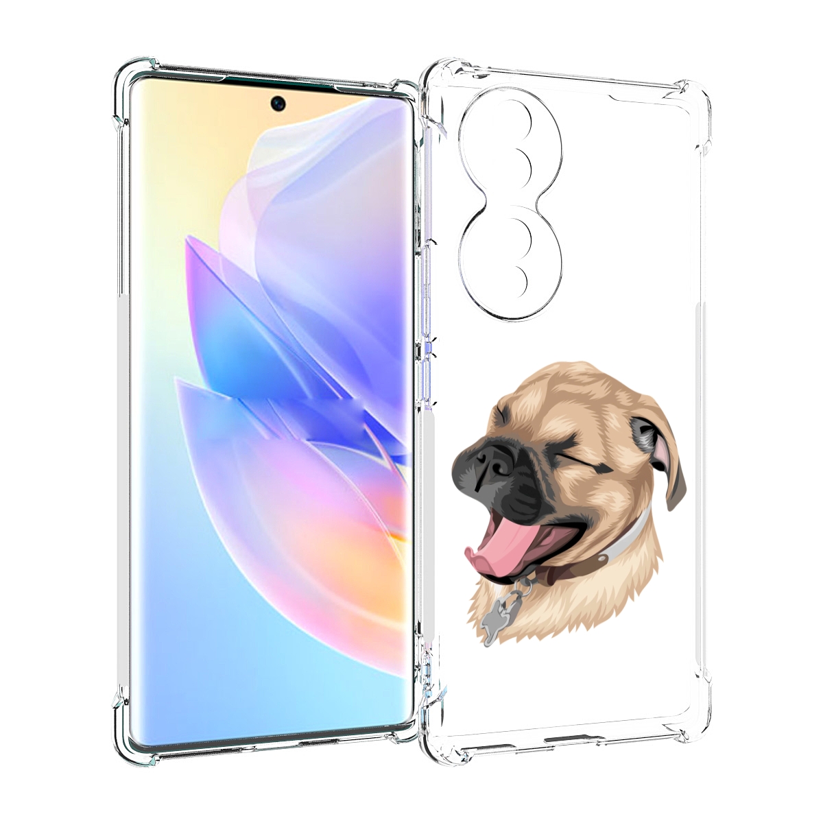 

Чехол MyPads очень-довольная-собака для Honor 70, Прозрачный, Tocco