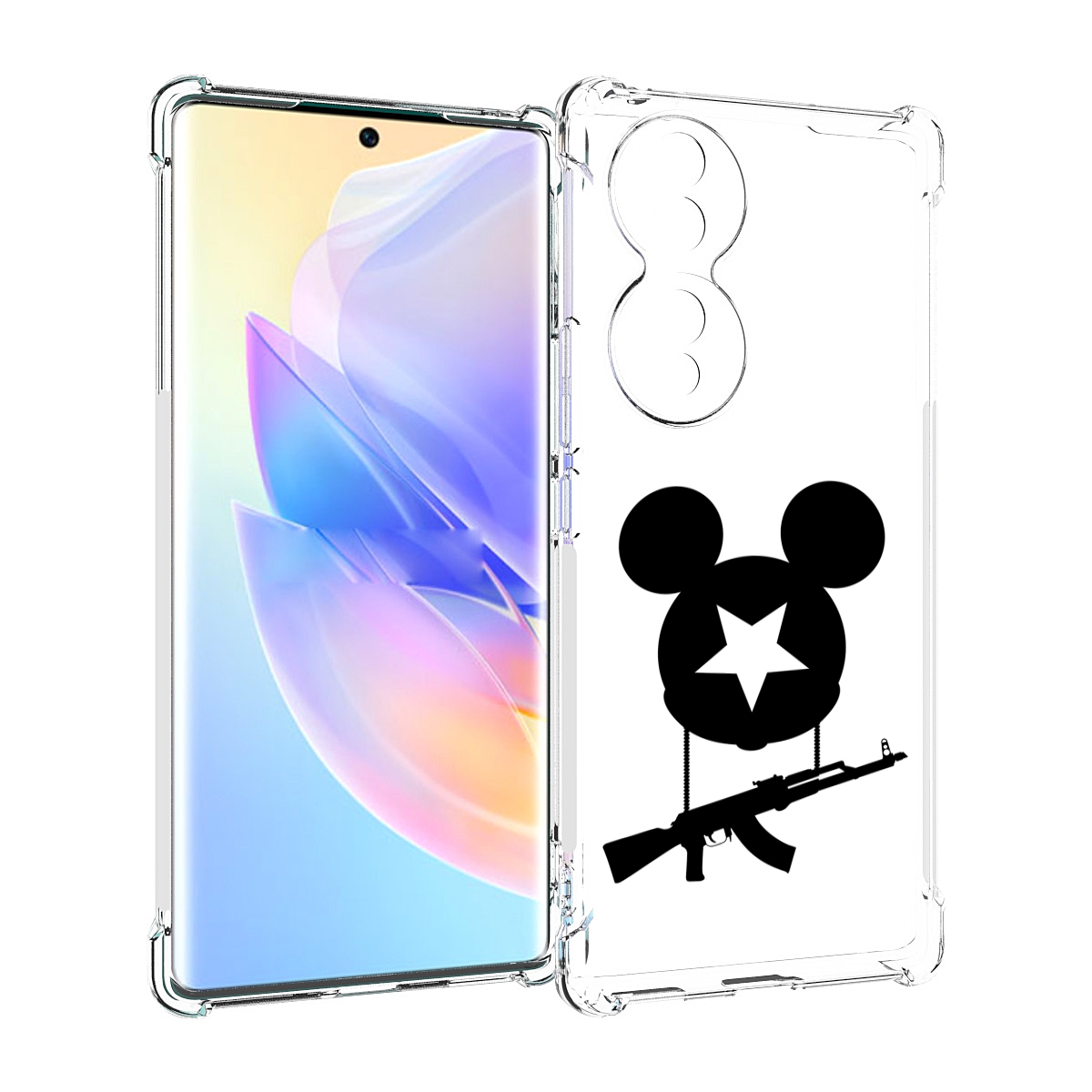 

Чехол MyPads АК Микки для Honor 70, Прозрачный, Tocco