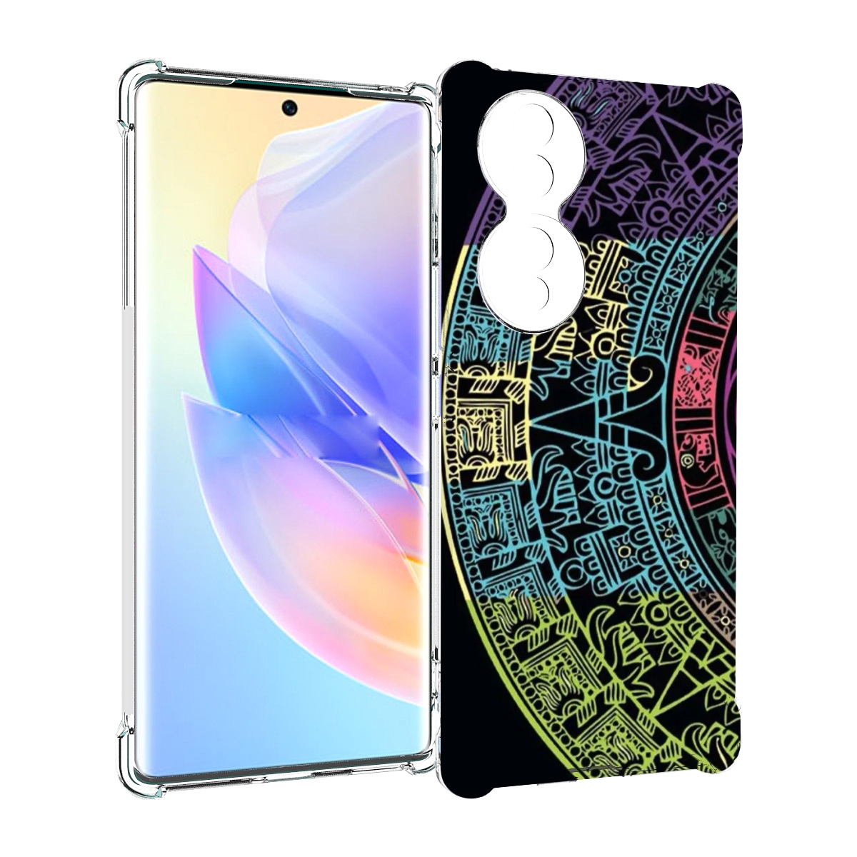 

Чехол MyPads орнамент полукруга для Honor 70, Прозрачный, Tocco