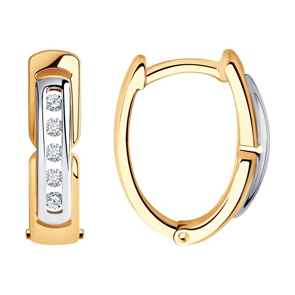 

Серьги из красного золота SOKOLOV Diamonds 1021935, бриллиант, 1021935