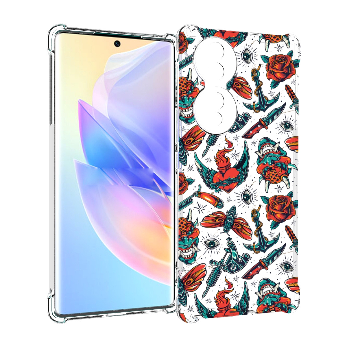 

Чехол MyPads олд-скул-пак для Honor 70, Прозрачный, Tocco