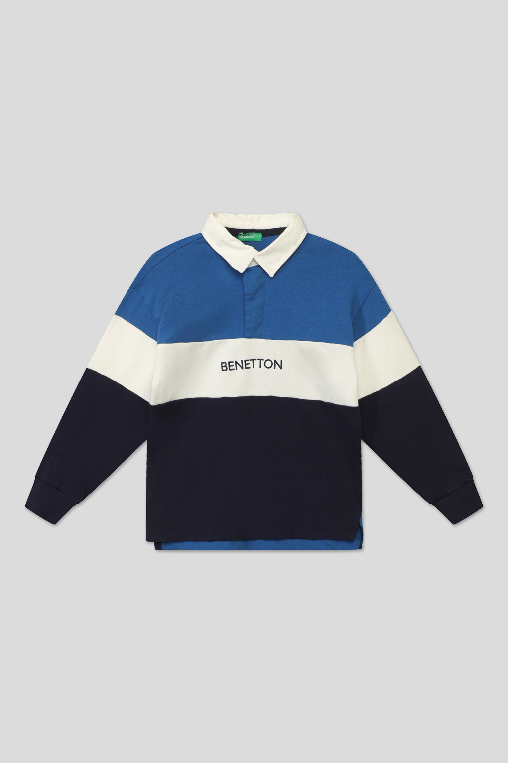 Поло Benetton 32HJC300Y синий S 1840₽