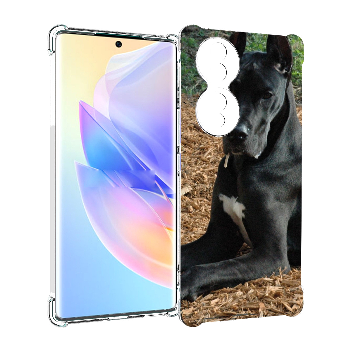 

Чехол MyPads немецкии дог для Honor 70, Прозрачный, Tocco
