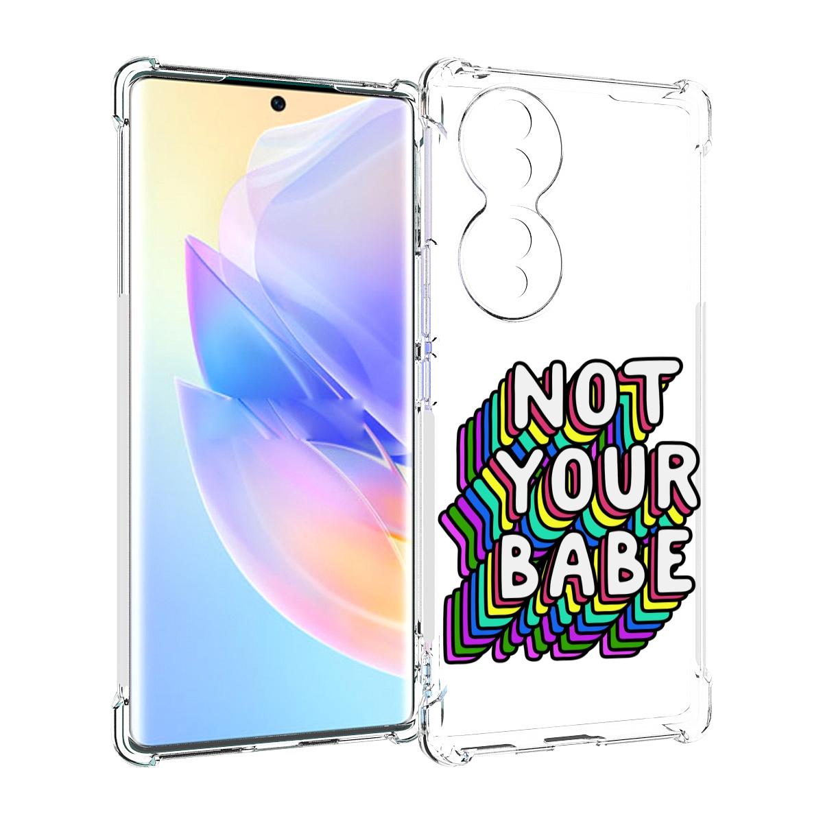 

Чехол MyPads не-твоя-девочка для Honor 70, Прозрачный, Tocco