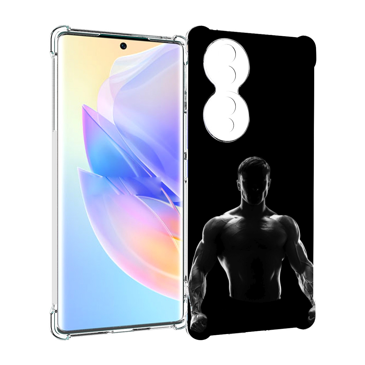 

Чехол MyPads накаченный мужчина в тени мужской для Honor 70, Прозрачный, Tocco