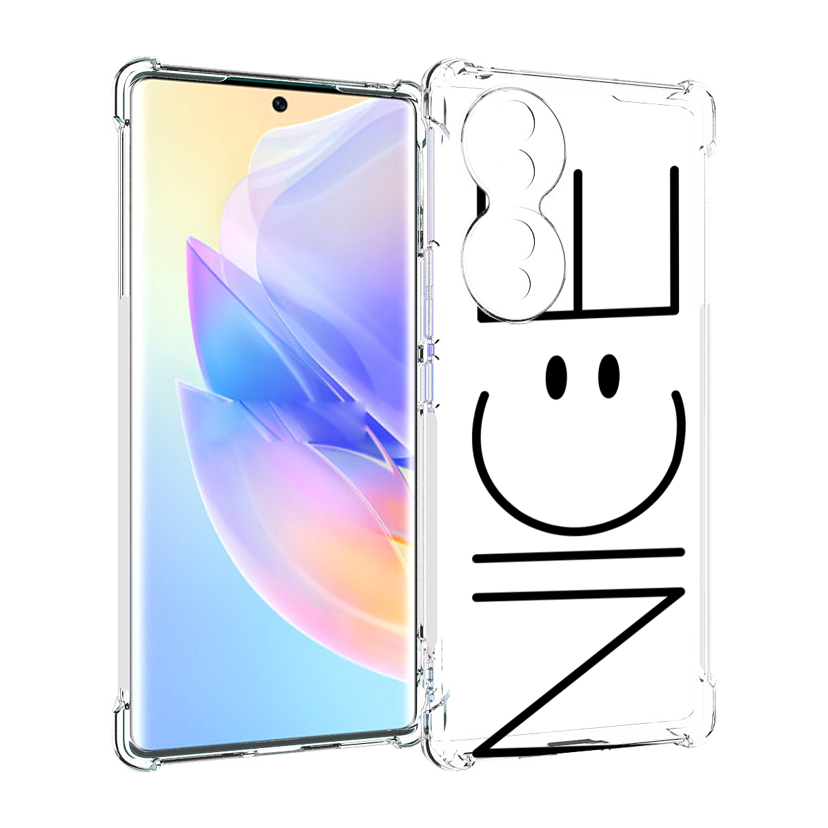 

Чехол MyPads найс-надпись для Honor 70, Прозрачный, Tocco