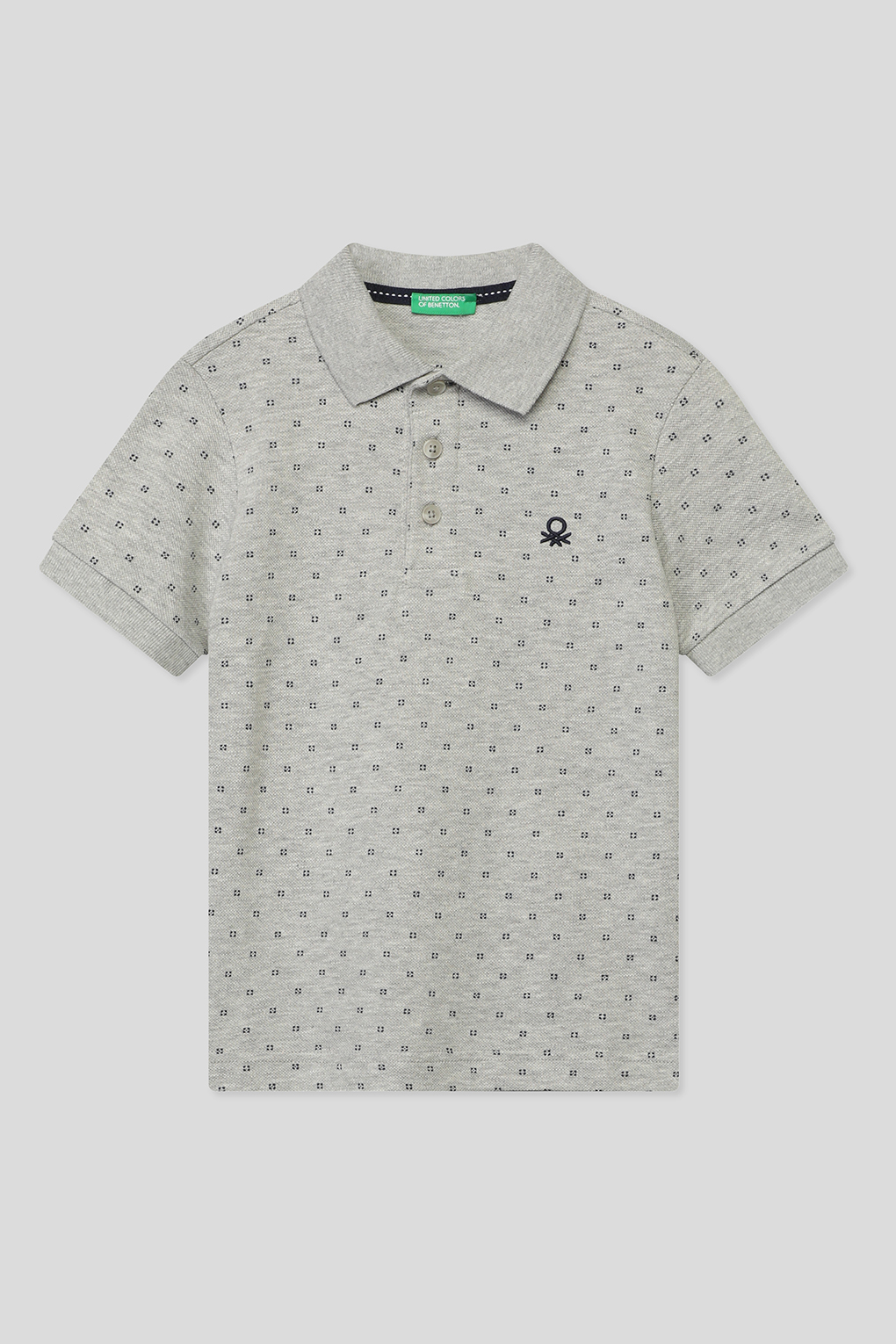 

Поло Benetton 3T0WC300S, Серый, S, 3T0WC300S
