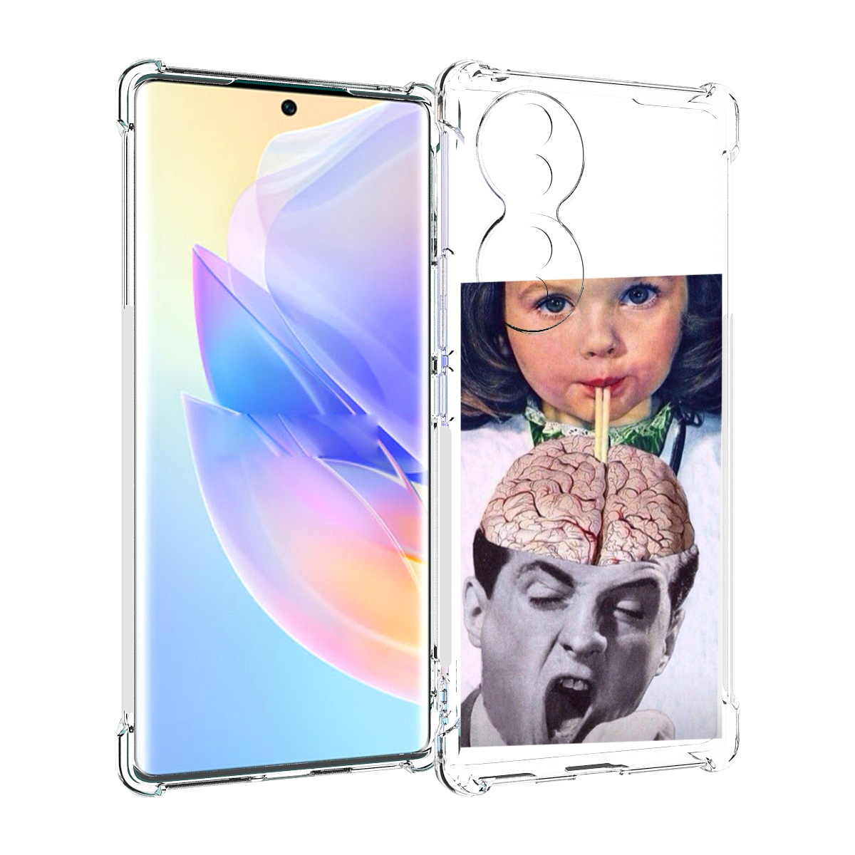 

Чехол MyPads на-здоровье для Honor 70, Прозрачный, Tocco