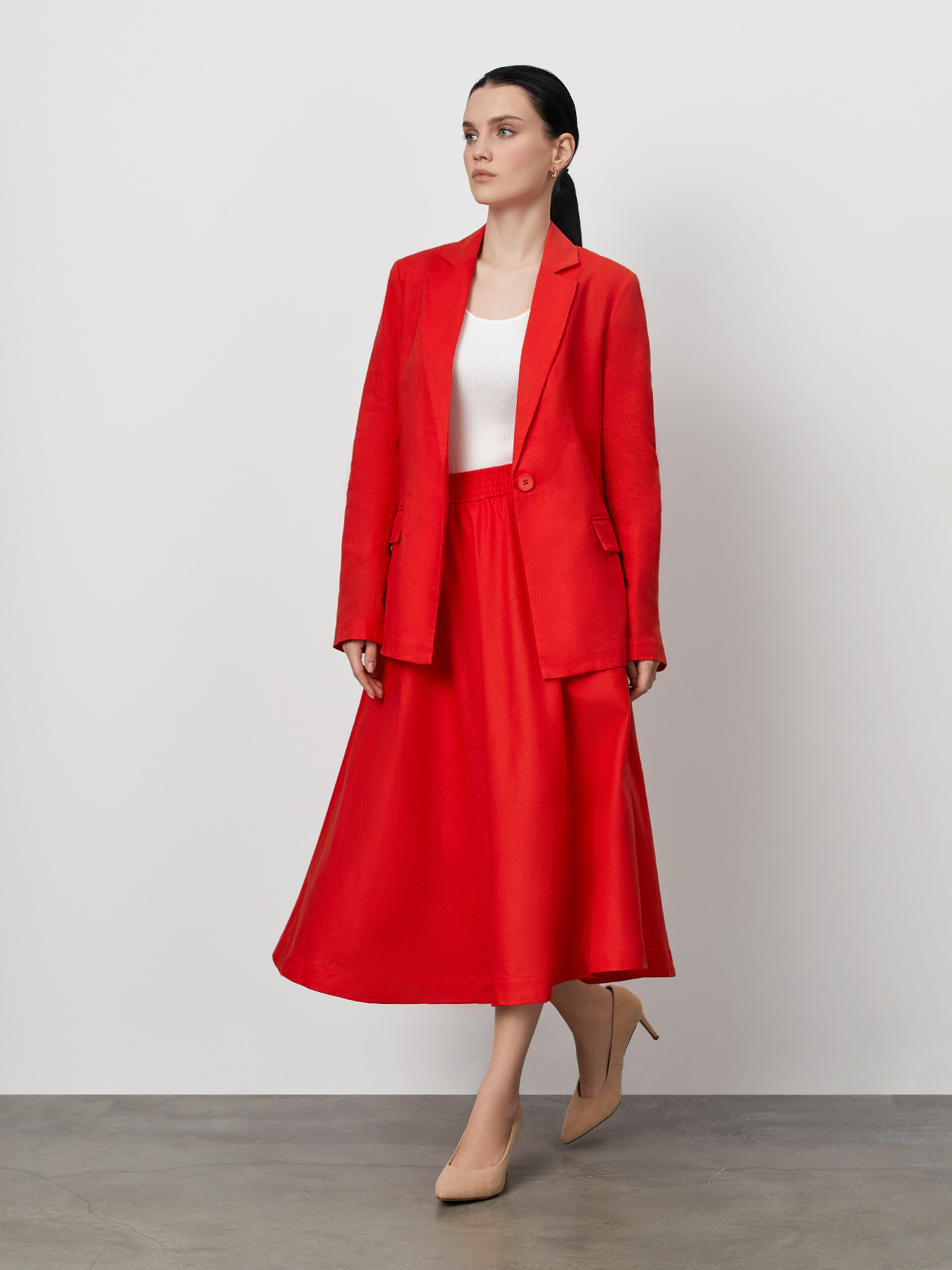 

Юбка женская Just Clothes 000000522 красная 48 RU, Красный, 000000522