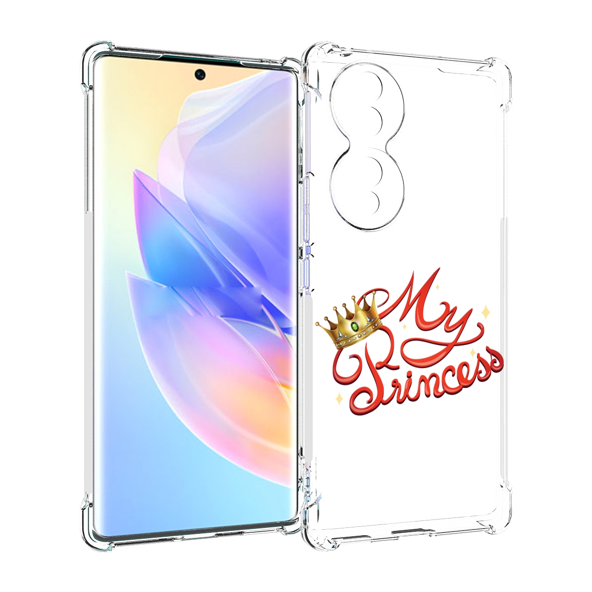 

Чехол MyPads моя-принцесска детский для Honor 70, Прозрачный, Tocco