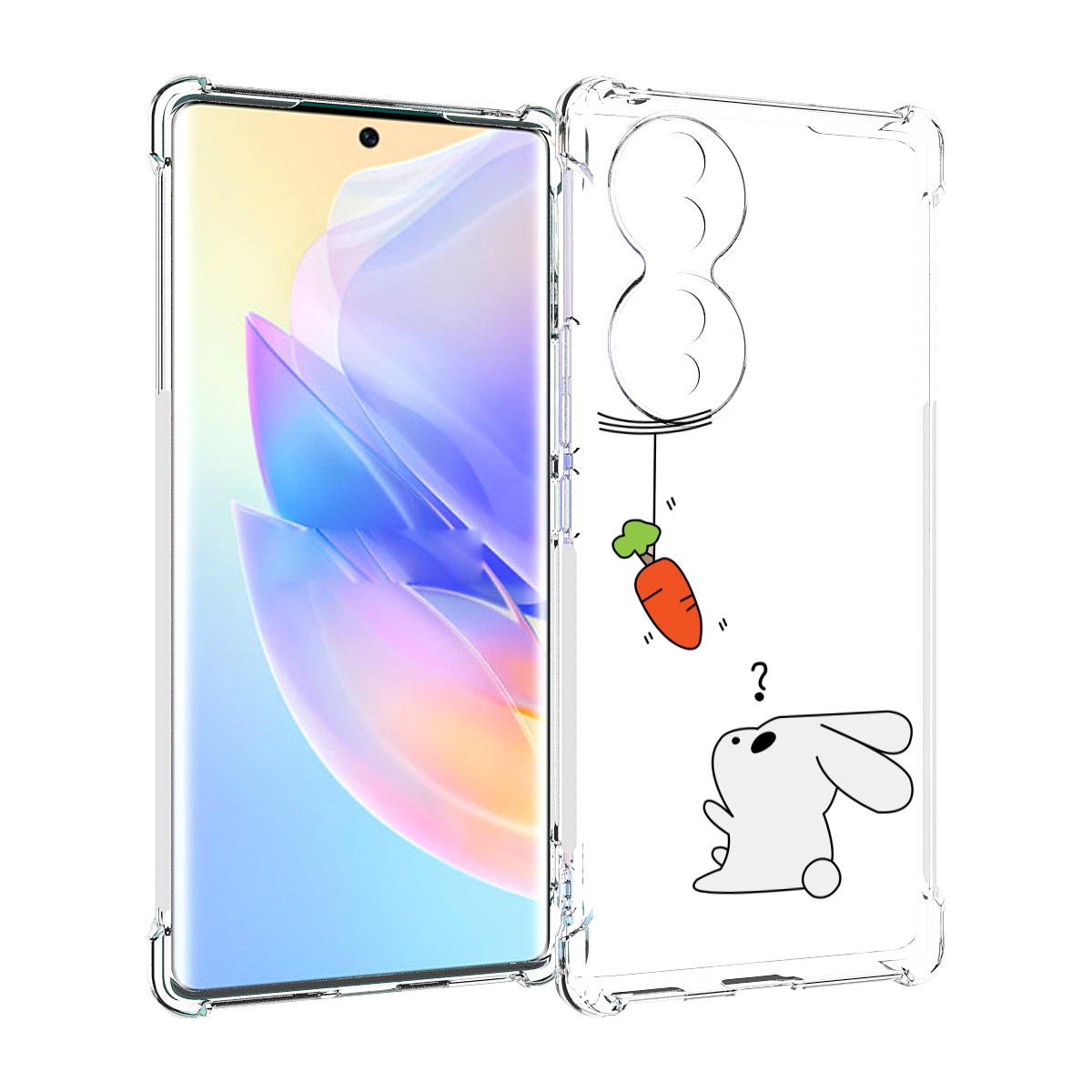 

Чехол MyPads морковка детский для Honor 70, Прозрачный, Tocco