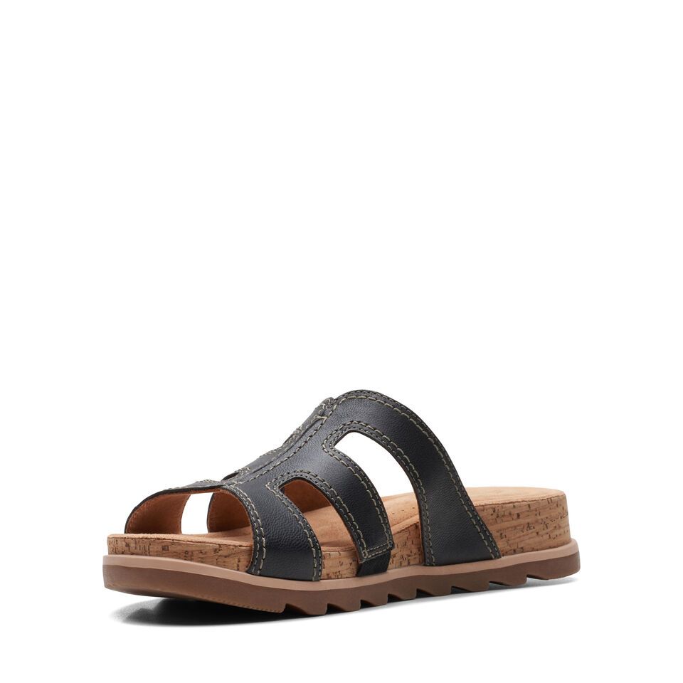 

Сабо женские Clarks 26171761 черные 37 EU, Черный, 26171761