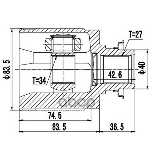 

Zikmar Z88918R Шрус Внутренний
