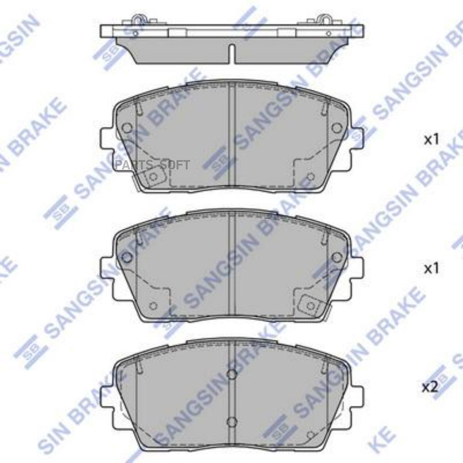 

Тормозные колодки Sangsin brake SP1405A