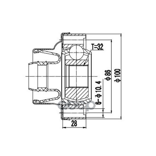 

ZIKMAR Z87587R Шрус Карданного Вала