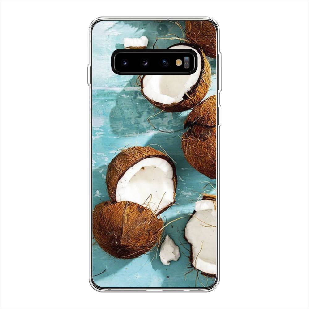 

Чехол Awog на Samsung Galaxy S10 + "Разбитые кокосы", Разноцветный, 27150-10
