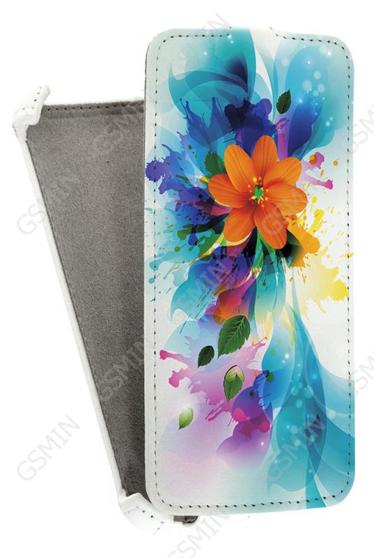 

Кожаный чехол для HTC Desire 320 Armor Case (Белый) (Дизайн 6/6)