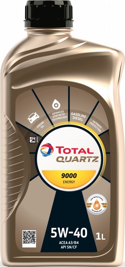 Моторное масло Total Quartz 9000 Energy 5W40, 1л