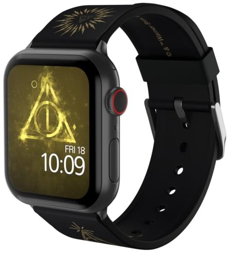 фото Ремешок mobyfox harry potter deathly hallows (st-wnr22hpw2005) для apple watch (black)