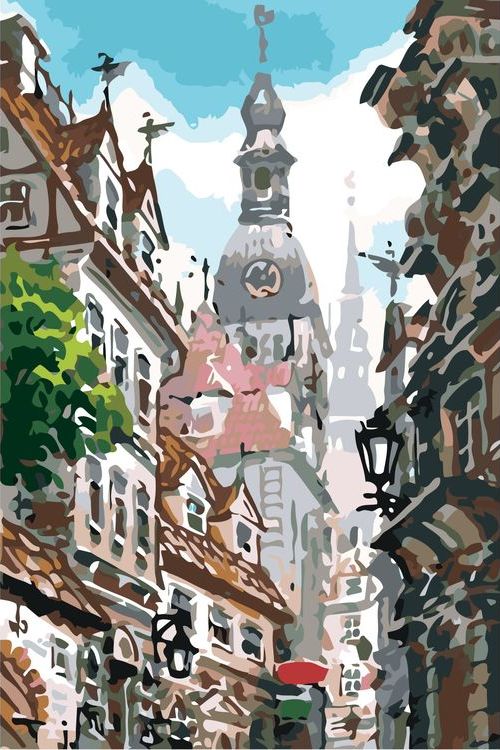 

Живопись по номерам Живопись по Номерам Город, 40x60, Город